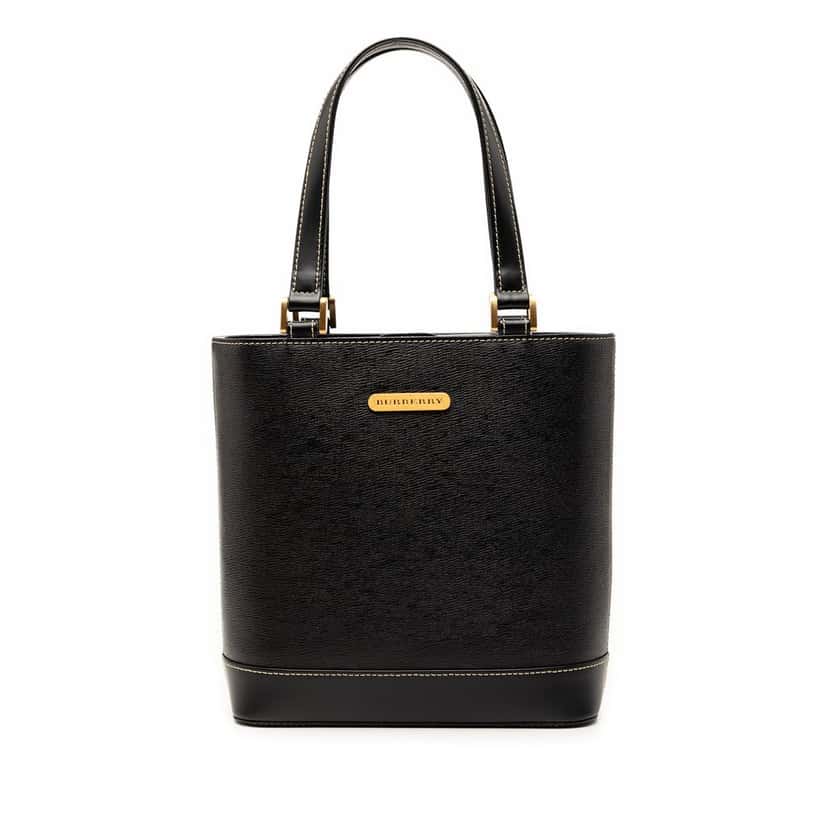 Burberry Leather Handbag Black Leather Very good condition - Front View