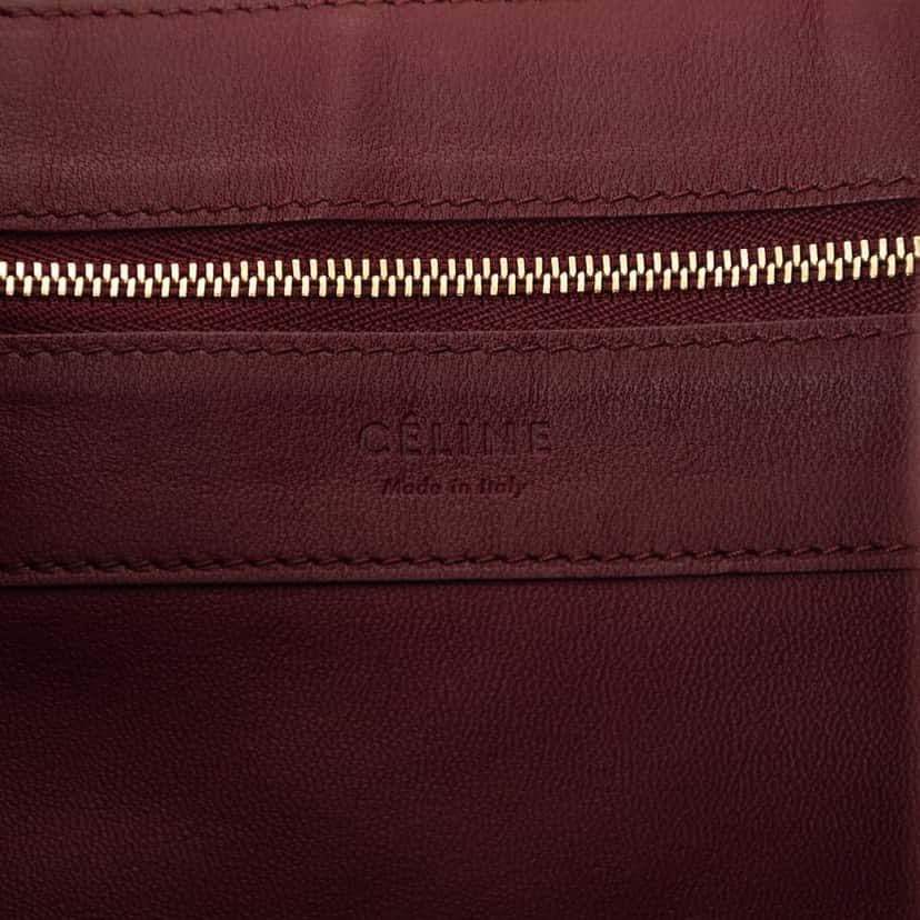 Celine Bicolor Lambskin Vertical Cabas Tote Red Leather Very good condition - Box View