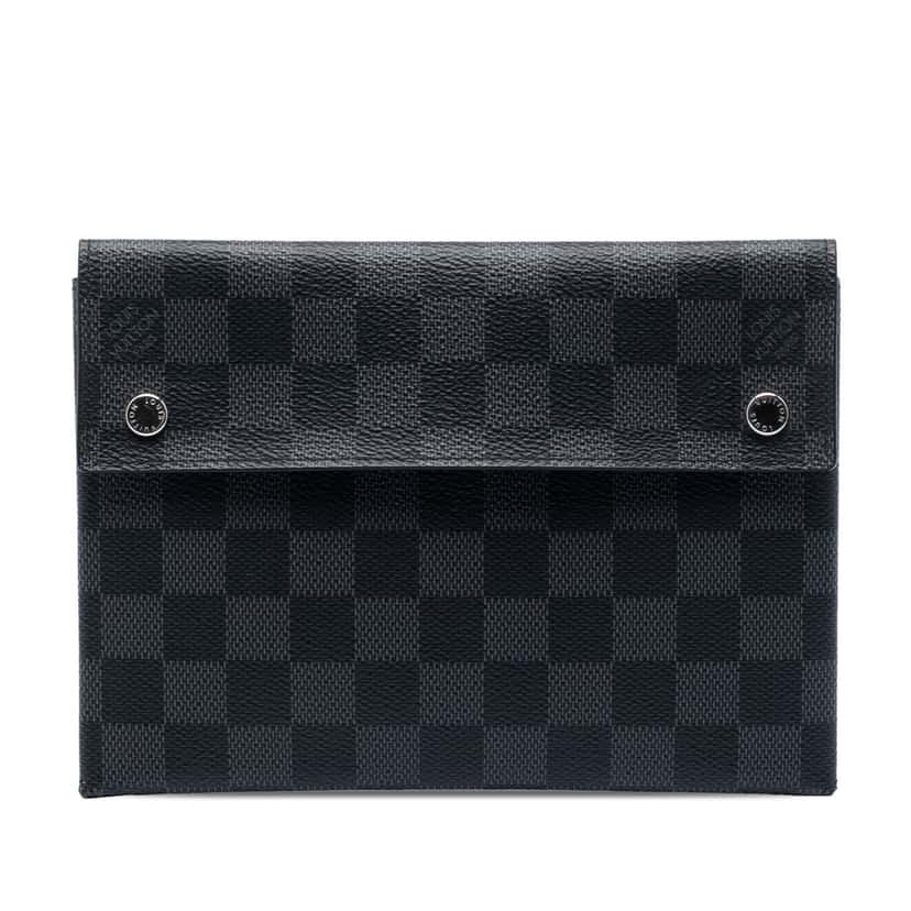 Louis Vuitton Damier Graphite Alpha Pochette MM Black Very good condition - Front View