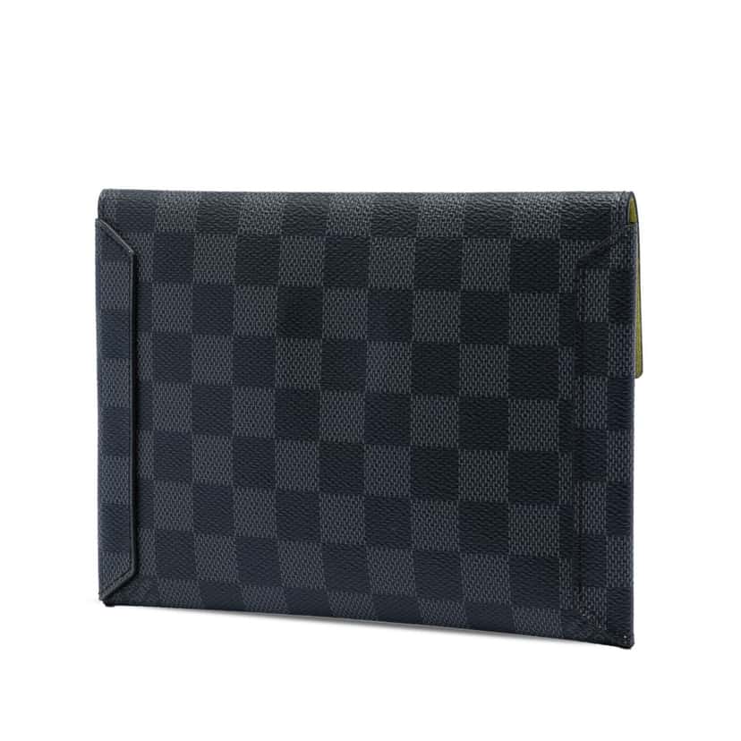 Louis Vuitton Damier Graphite Alpha Pochette MM Black Very good condition - Back View