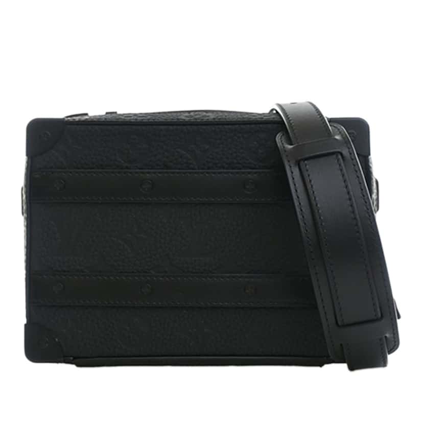 Louis Vuitton Monogram Taurillon Handle Soft Trunk Black Leather Very good condition - Front View