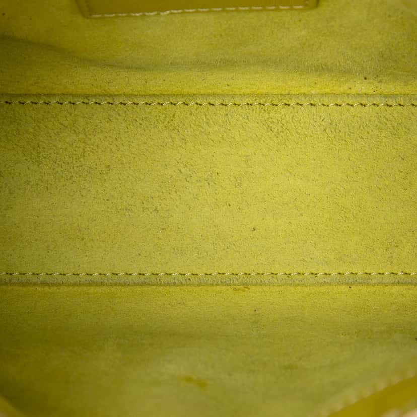 Dior Mini Patent Cannage Lady Dior Yellow Leather Very good condition - Model View