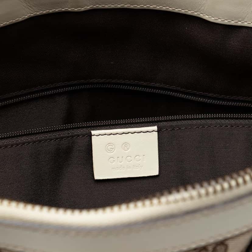 Gucci GG Canvas Scarlett Satchel Beige Very good condition - Box View