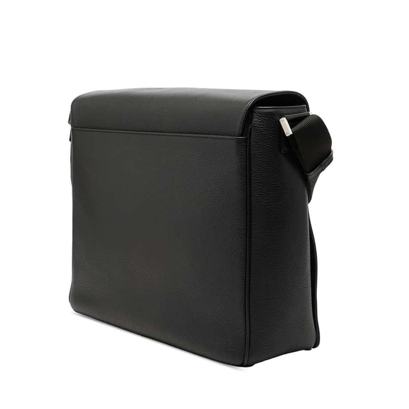 Cartier Grained Leather Pasha De Cartier Messenger Bag Black Leather Very good condition - Back View