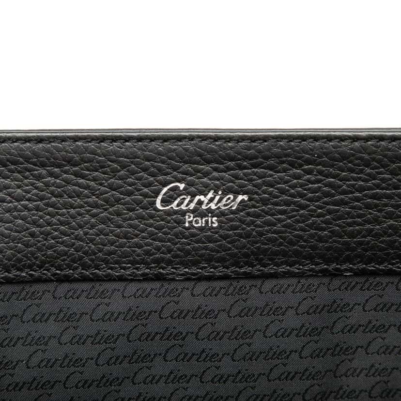 Cartier Grained Leather Pasha De Cartier Messenger Bag Black Leather Very good condition - Box View