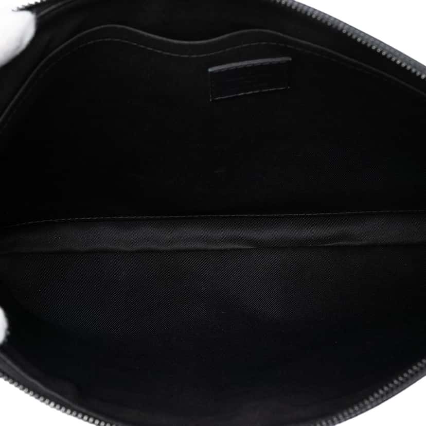 Louis Vuitton Monogram Shadow Discovery Pochette Black Leather Very good condition - Model View