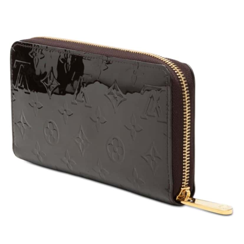 Louis Vuitton Monogram Vernis Zippy Long Wallet Purple Leather Very good condition - Back View