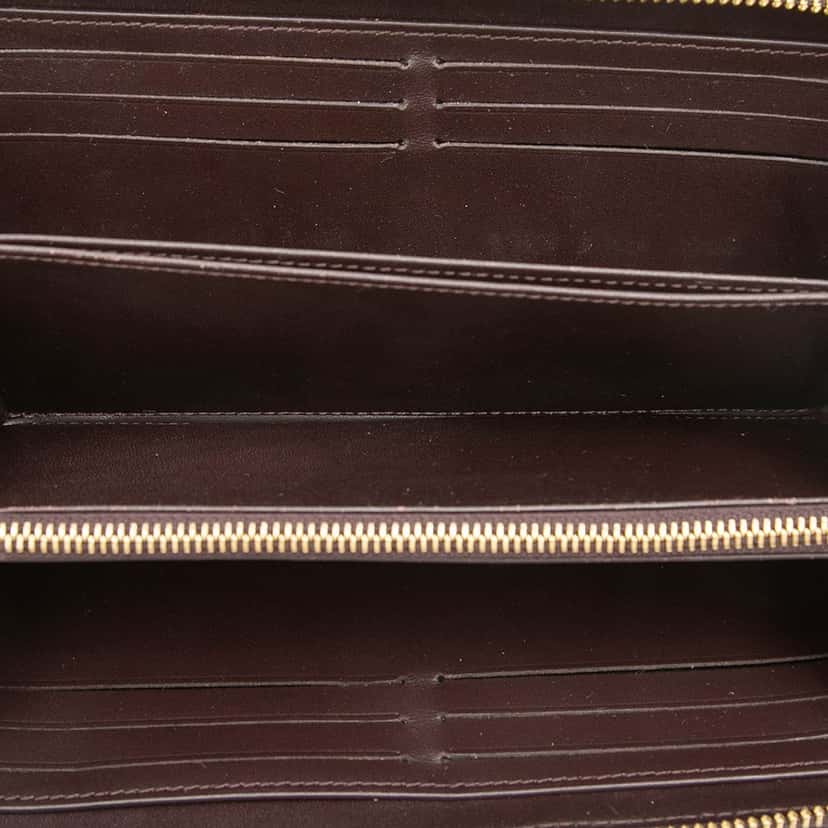 Louis Vuitton Monogram Vernis Zippy Long Wallet Purple Leather Very good condition - Model View