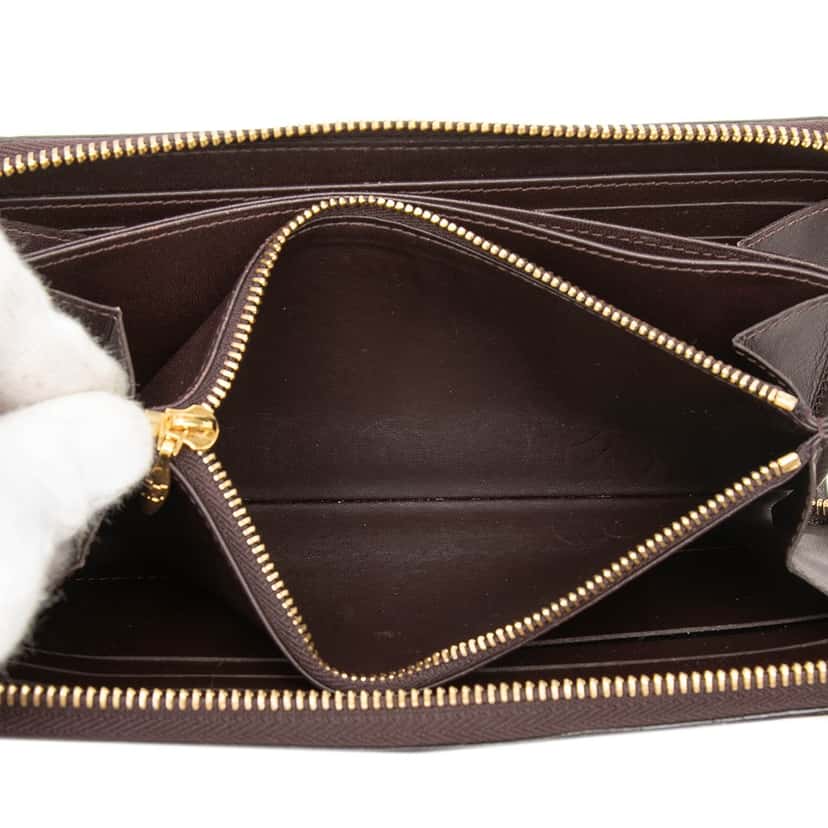 Louis Vuitton Monogram Vernis Zippy Long Wallet Purple Leather Very good condition - Box View