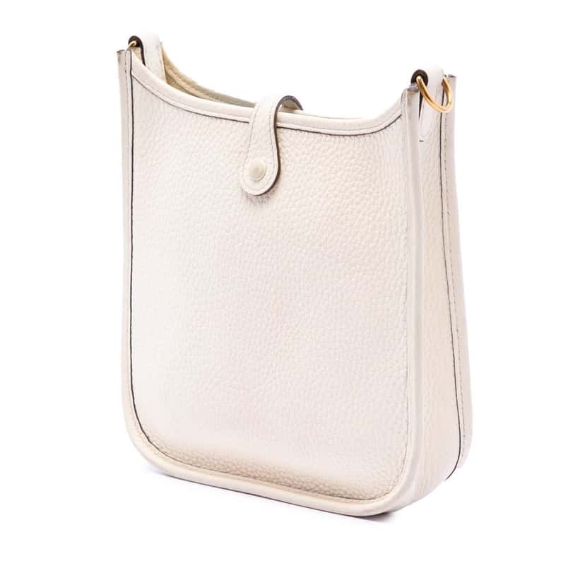 Hermès Clemence Evelyne 16 Amazone White Leather Very good condition - Back View