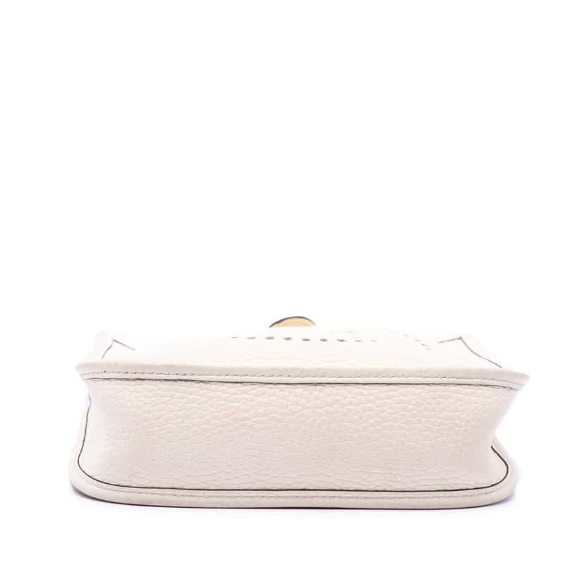Hermès Clemence Evelyne 16 Amazone White Leather Very good condition - Inside View