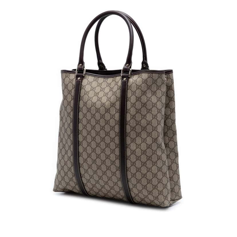 Gucci GG Supreme Joy Vertical Tote Beige Very good condition - Back View