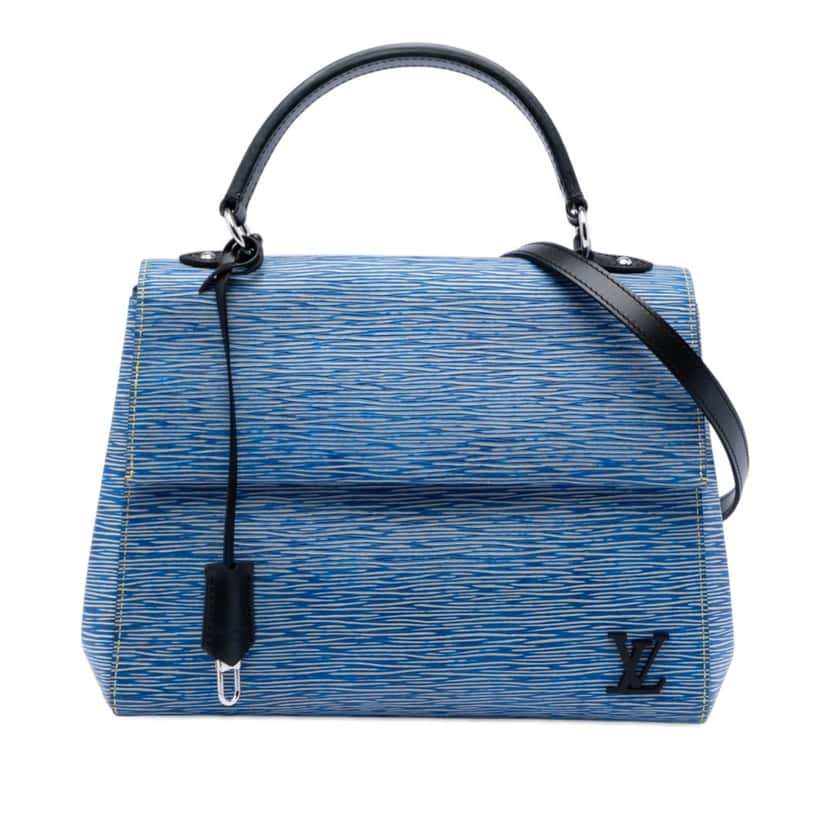 Louis Vuitton Epi Denim Cluny MM Blue Leather Very good condition - Front View
