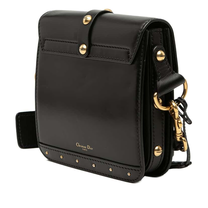 Dior Leather DiorAddict Square Flap Black Leather Very good condition - Back View