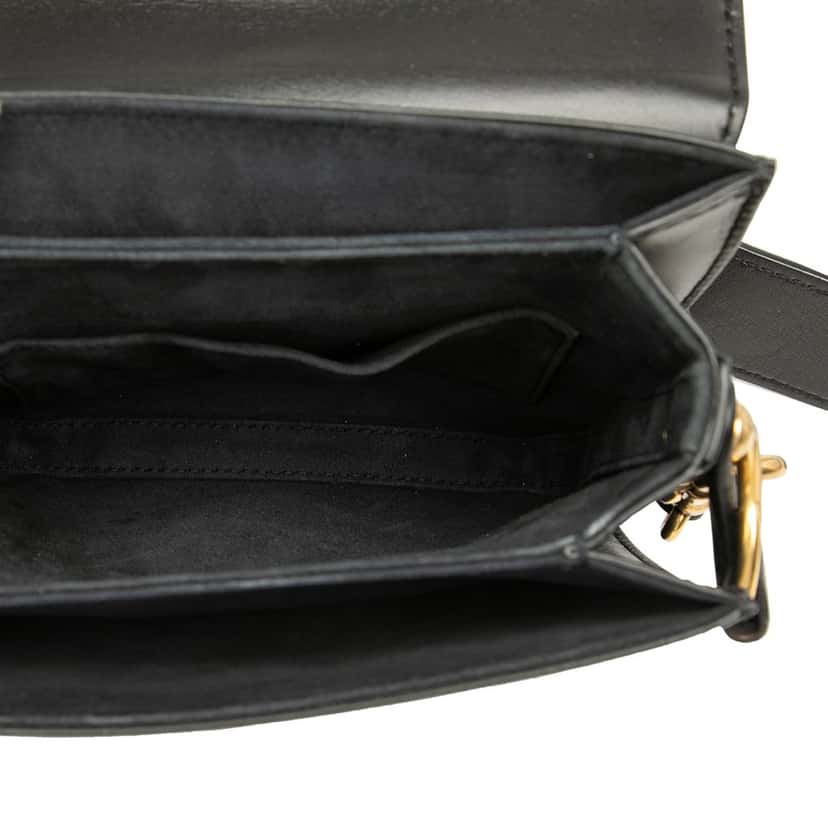 Dior Leather DiorAddict Square Flap Black Leather Very good condition - Model View
