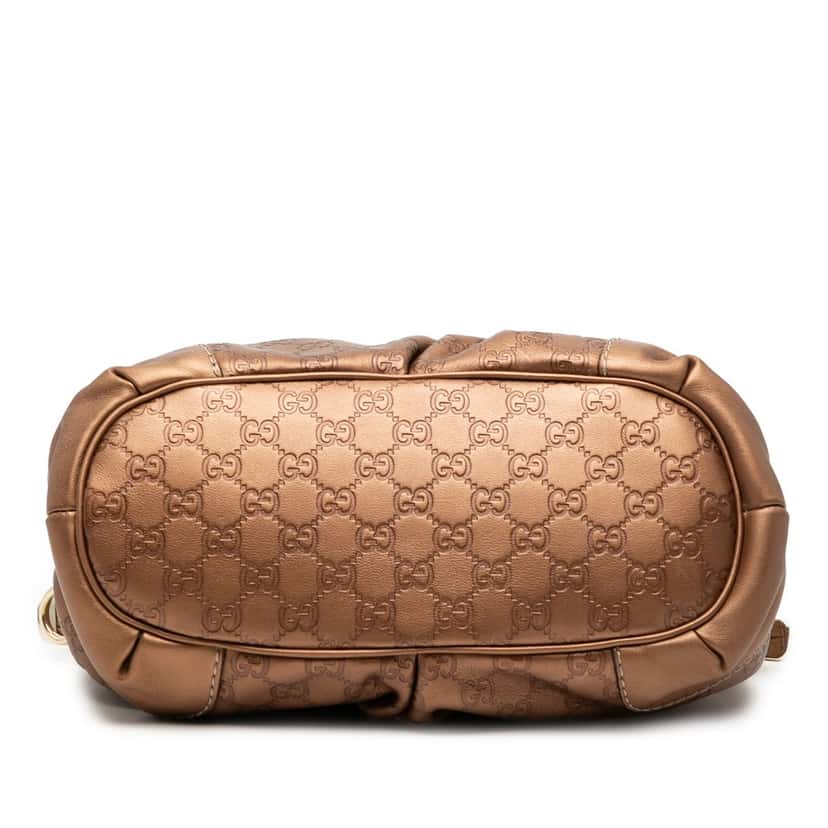 Gucci Guccissima Sukey Satchel Brown Leather Very good condition - Inside View