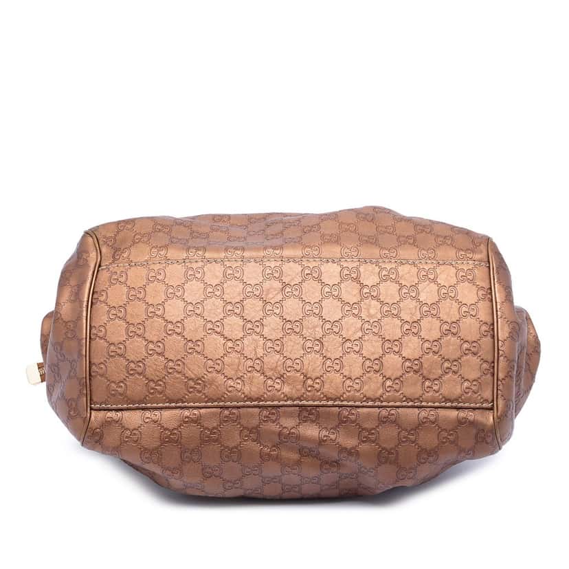 Gucci Guccissima Sukey Satchel Brown Leather Very good condition - Inside View