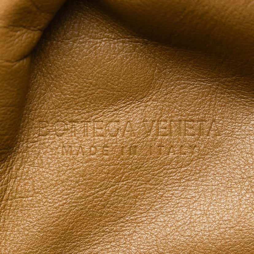 Bottega Veneta Lambskin The Pouch Brown Leather Very good condition - Box View