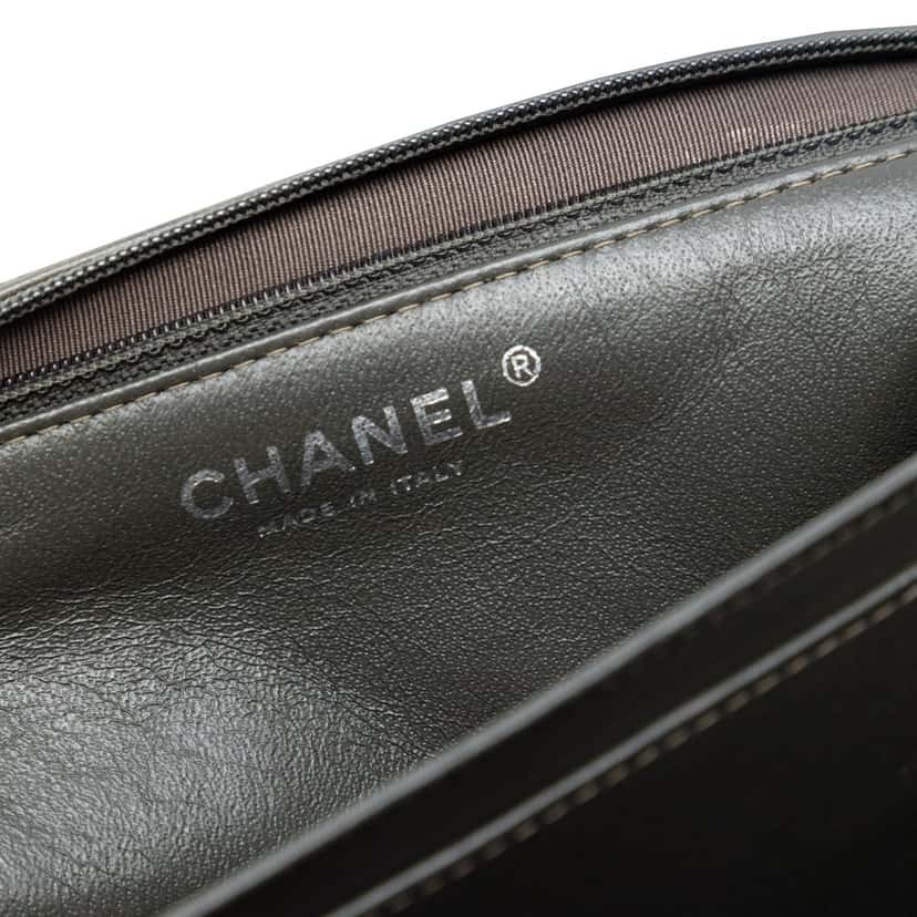 Chanel Quilted Lambskin Boy Accordion Flap Brown Leather Very good condition - Box View