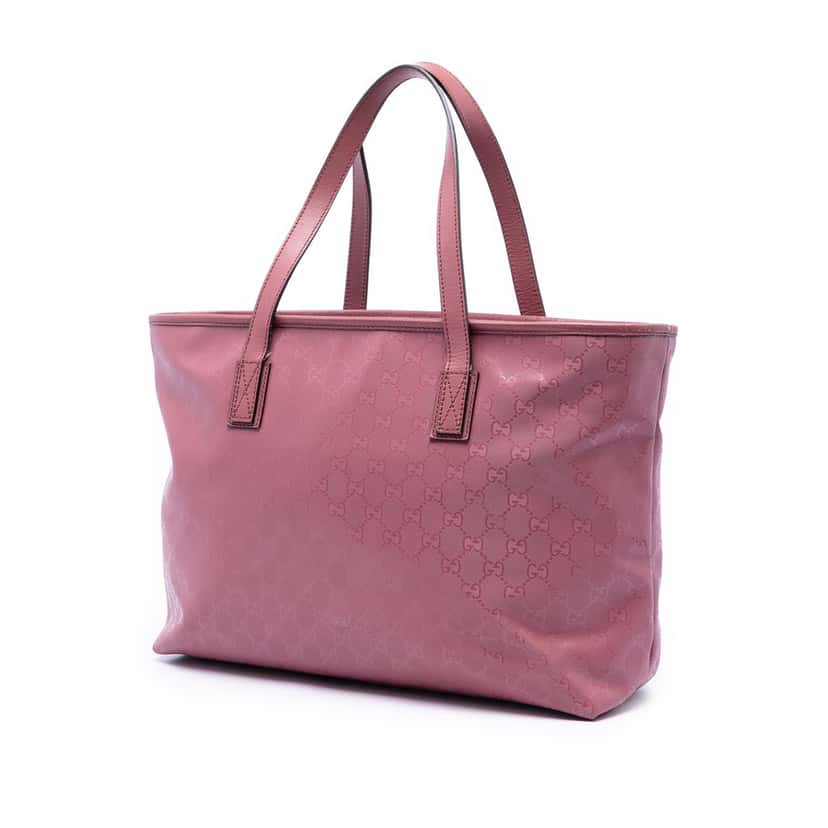 Gucci Medium GG Imprime Tote Pink Very good condition - Back View
