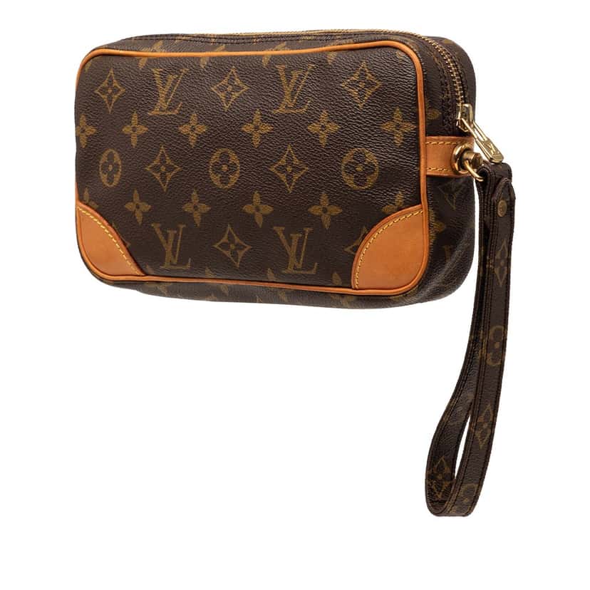 Louis Vuitton Monogram Marly Dragonne PM Brown Very good condition - Back View