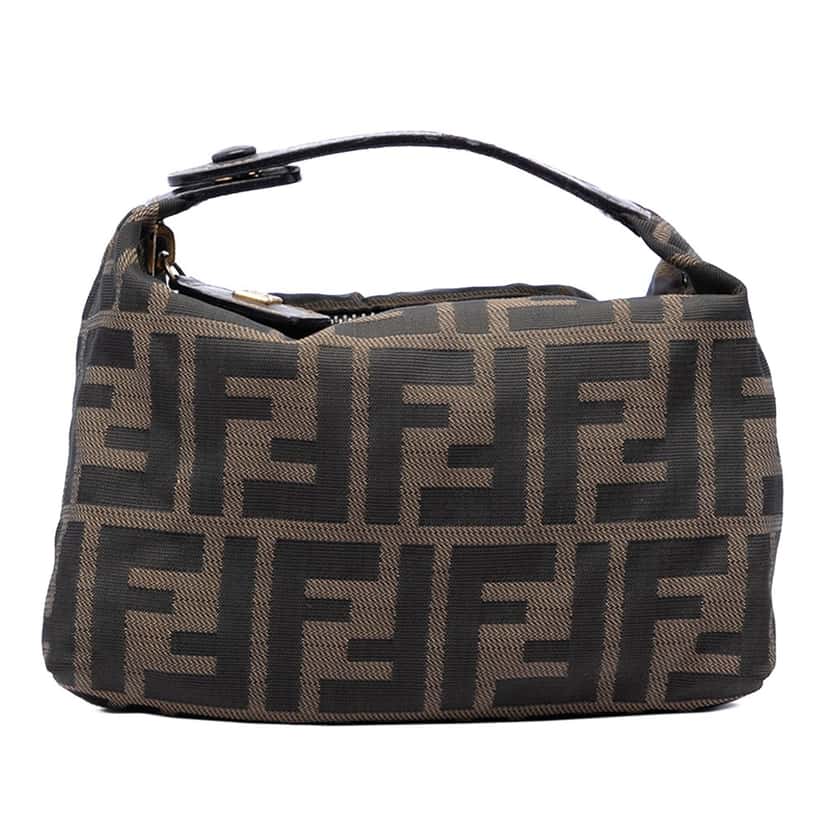 Fendi Mini Zucca Canvas Handbag Brown Very good condition - Front View