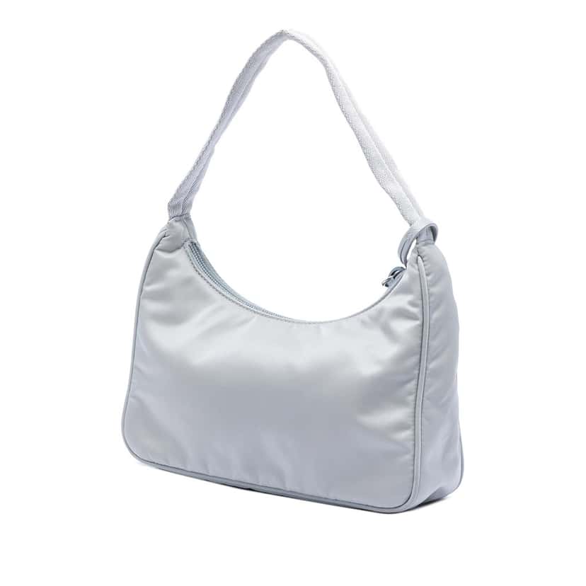 Prada Mini Re Nylon Re Edition 2000 Shoulder Bag Blue Very good condition - Back View