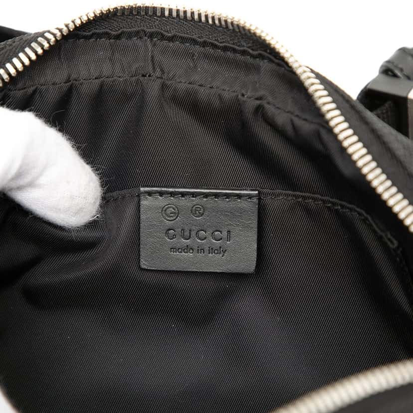 Gucci Canvas Techno Web Belt Bag Black Very good condition - Box View