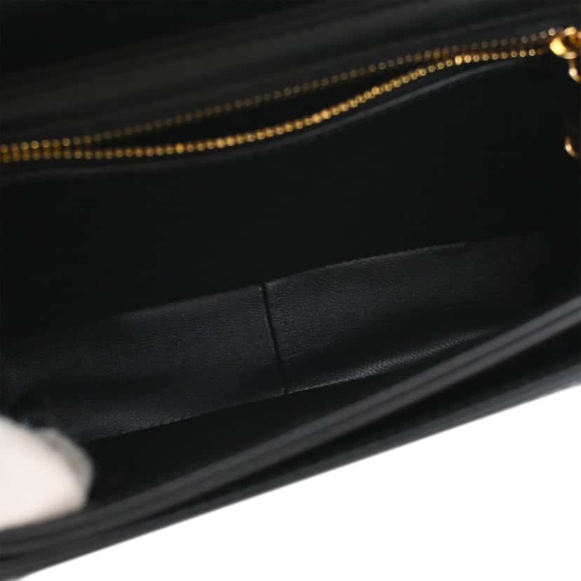Celine Teen Shiny Calfskin Triomphe Crossbody Black Leather Very good condition - Box View