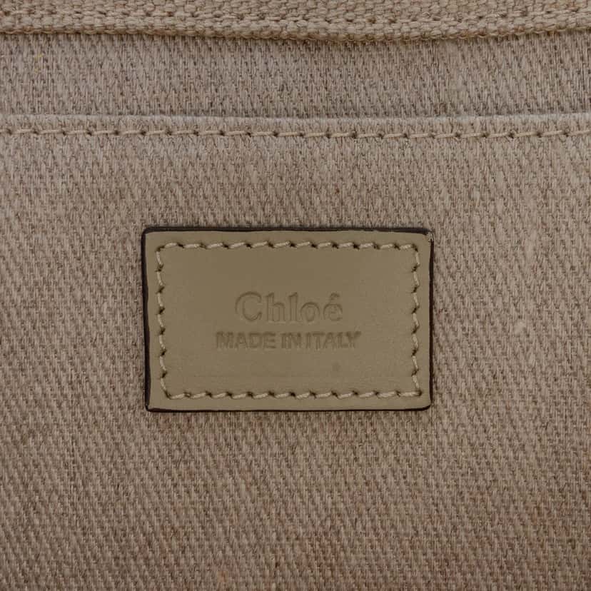 Chloé Medium Canvas Woody Tote Beige Very good condition - Box View