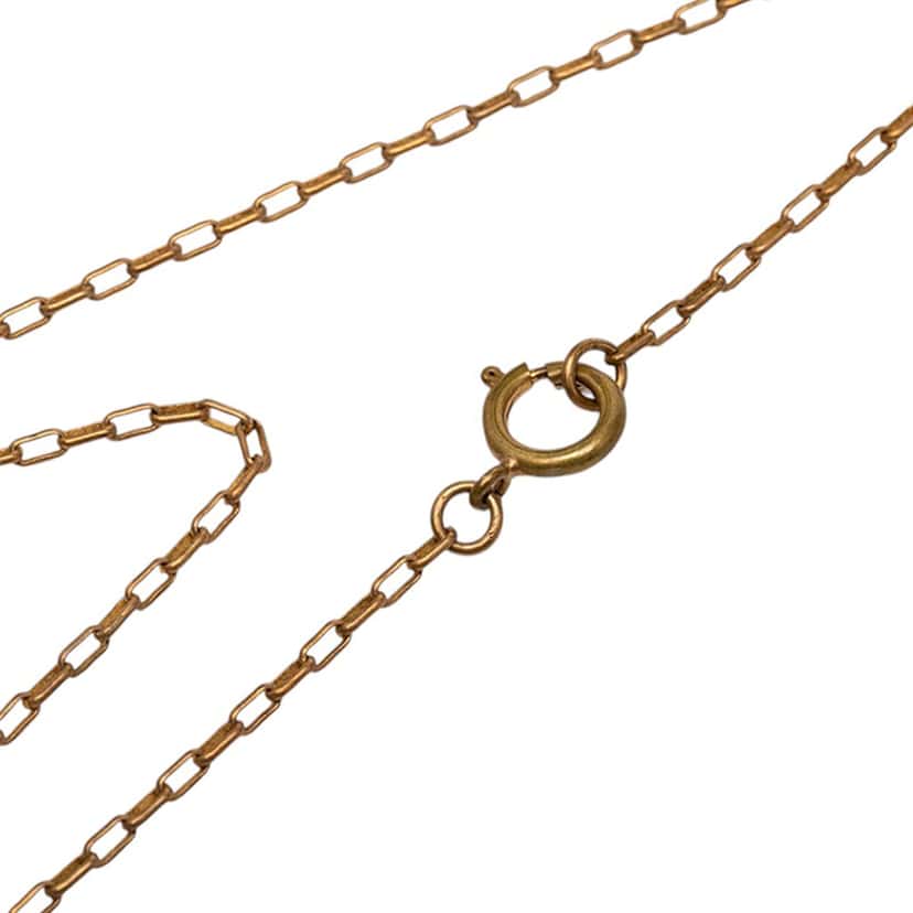 Chanel CC Gold Plated Medallion Pendant Necklace Gold Metal Very good condition - Box View
