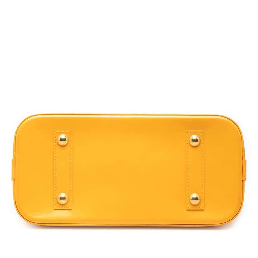 Louis Vuitton Monogram Vernis Alma PM Yellow Leather Very good condition - Inside View