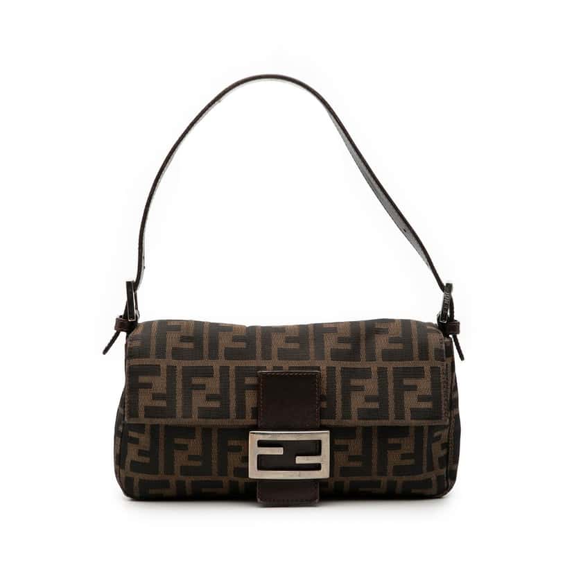 Fendi Zucca Canvas Baguette Brown Very good condition - Front View