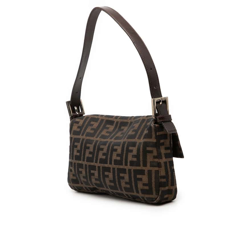 Fendi Zucca Canvas Baguette Brown Very good condition - Back View