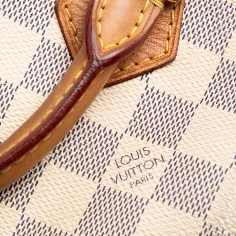 Louis Vuitton Damier Azur Speedy 30 White Very good condition - Box View