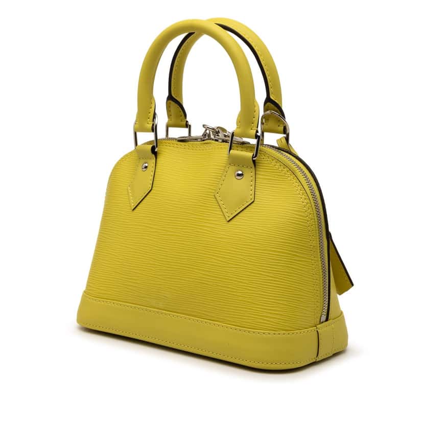 Louis Vuitton Epi Alma BB Yellow Leather Very good condition - Back View
