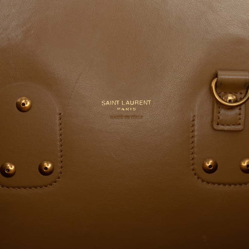 Saint Laurent Small Leather Sac De Jour Satchel Brown Leather Very good condition - Box View