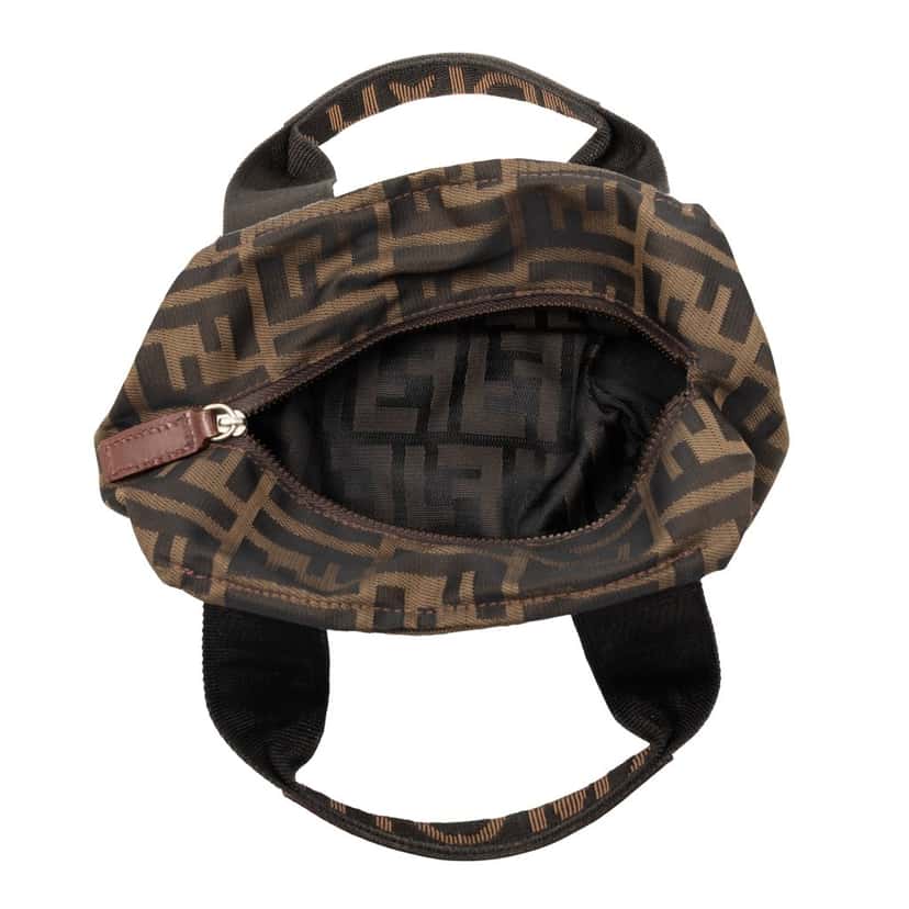 Fendi Mini Zucca Canvas Handbag Brown Very good condition - Model View