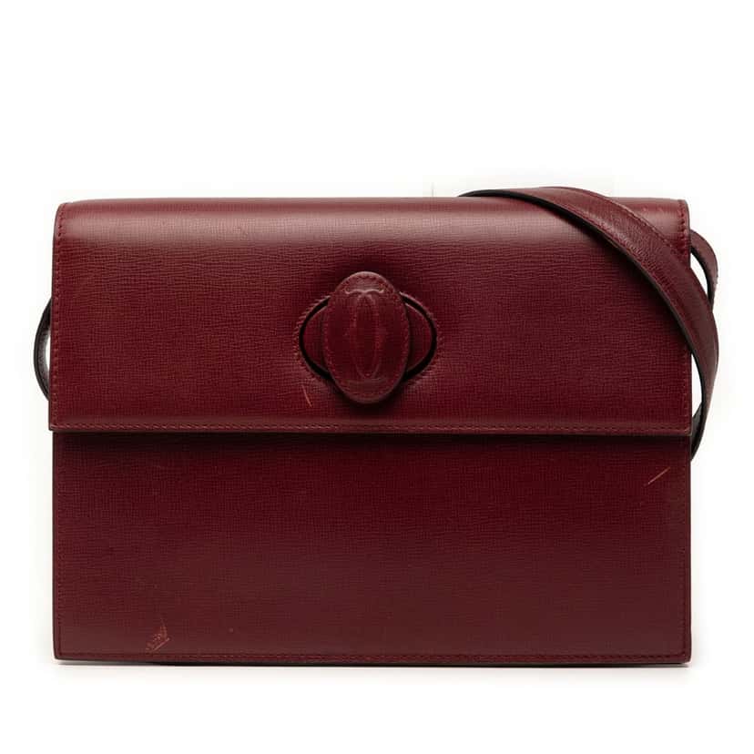 Cartier Leather Must De Cartier Crossbody Red Leather Very good condition - Front View