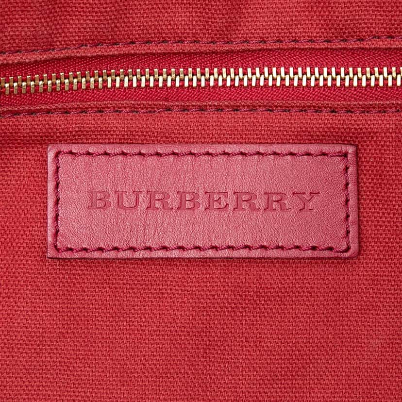 Burberry Medium Haymarket Check Coated Canvas Salisbury Tote Beige Very good condition - Box View