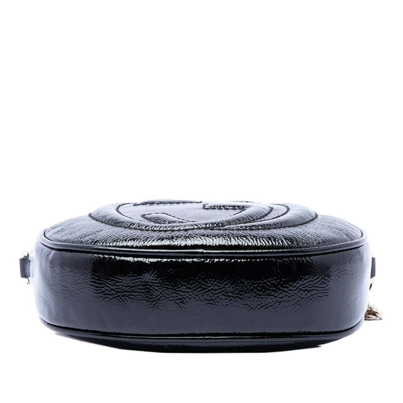 Gucci Mini Patent Soho Chain Crossbody Black Leather Very good condition - Inside View