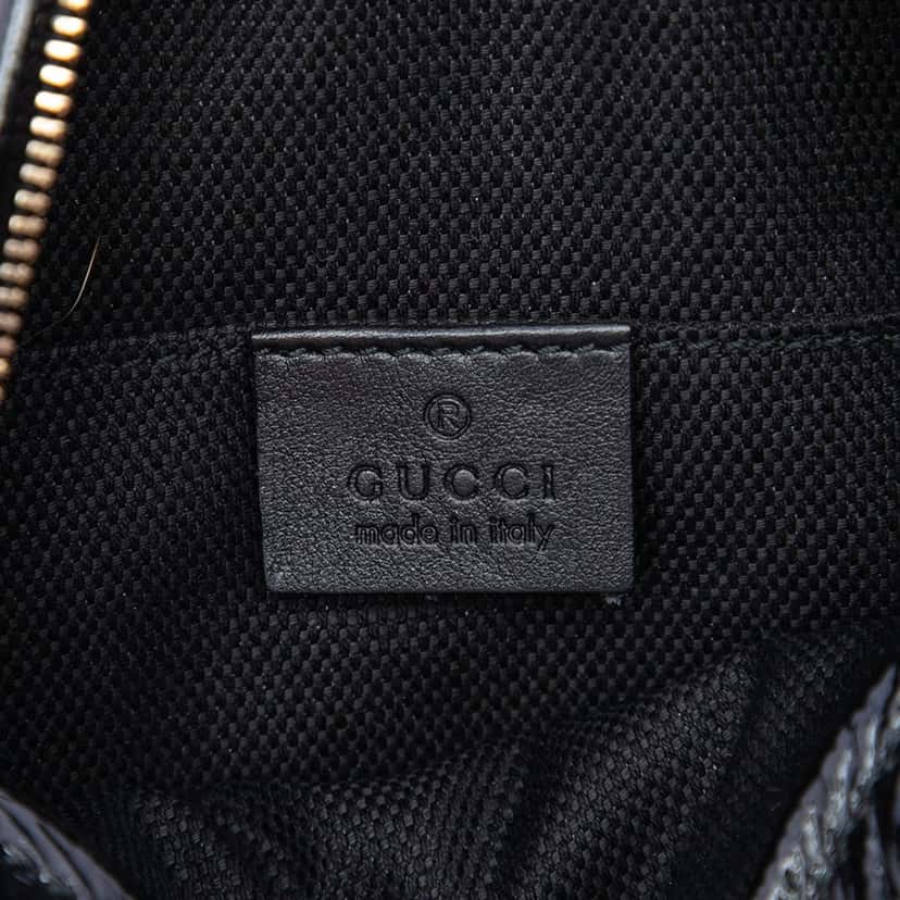 Gucci Mini Patent Soho Chain Crossbody Black Leather Very good condition - Box View