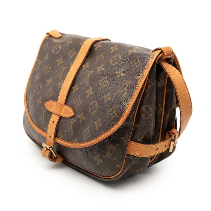 Louis Vuitton Monogram Saumur 30 Brown Very good condition - Back View