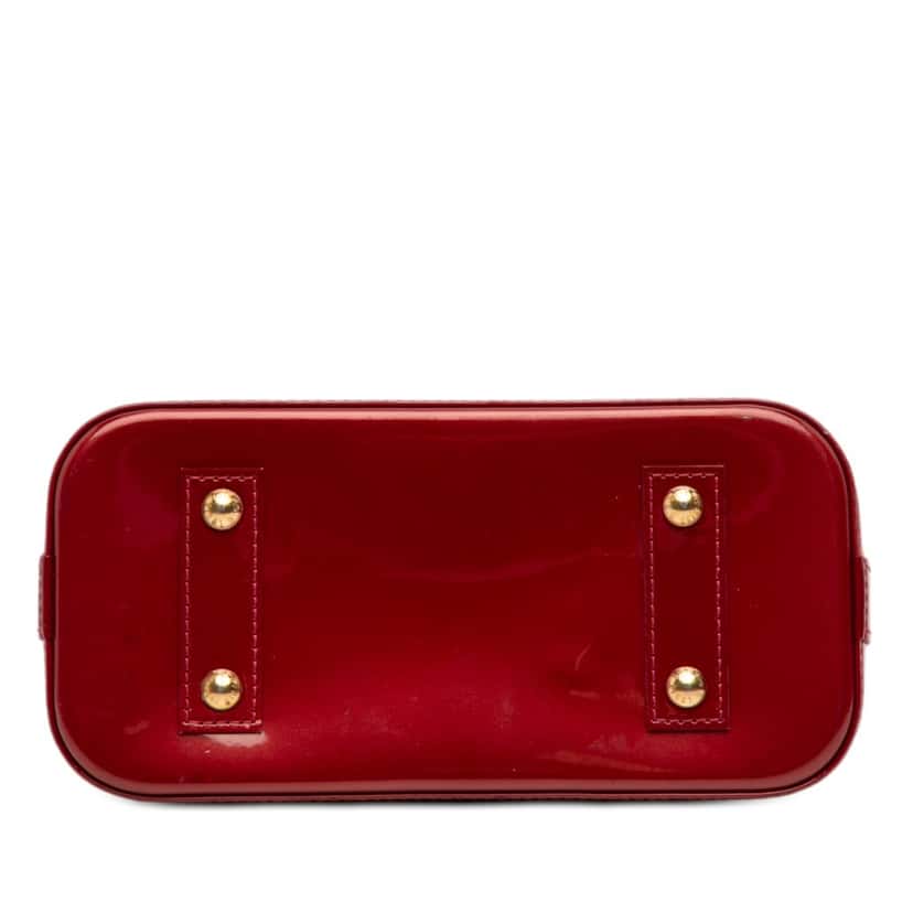 Louis Vuitton Monogram Vernis Alma BB Red Leather Very good condition - Inside View