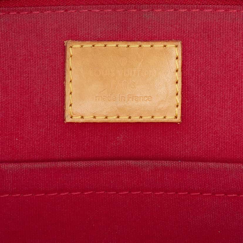 Louis Vuitton Monogram Vernis Alma BB Red Leather Very good condition - Box View