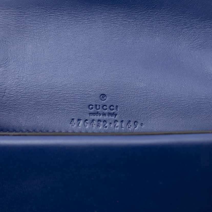 Gucci Mini Velvet Dionysus Crossbody Blue Very good condition - Box View