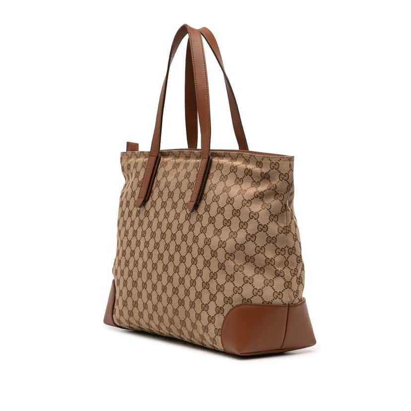 Gucci GG Canvas Web Tote Beige Very good condition - Back View