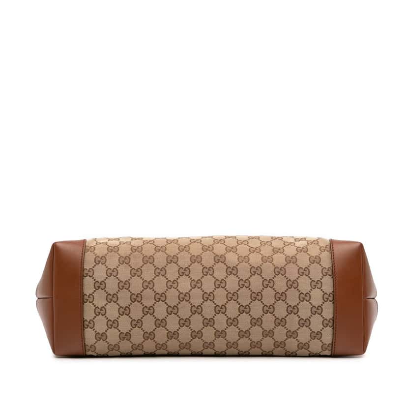 Gucci GG Canvas Web Tote Beige Very good condition - Inside View