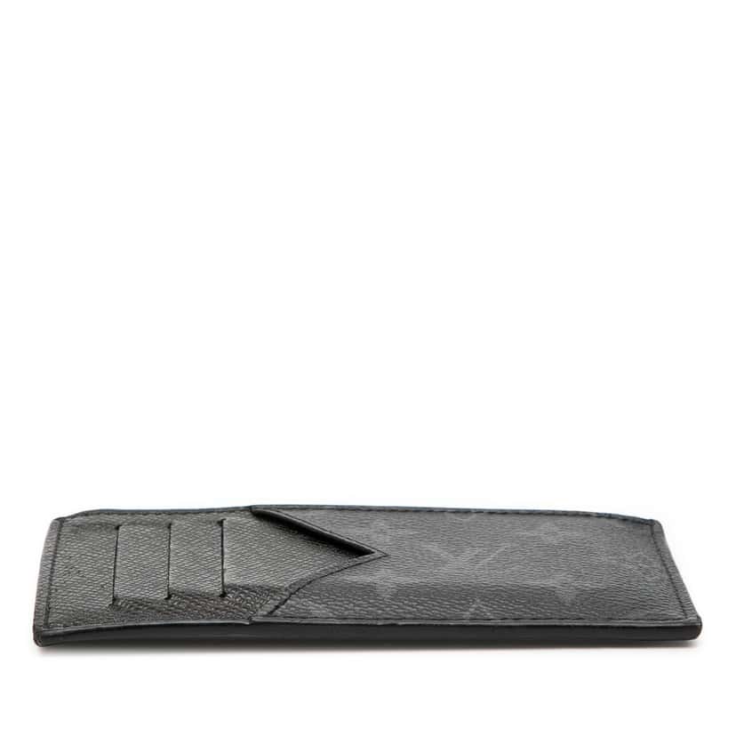 Louis Vuitton Monogram Eclipse Taigarama Coin Card Holder Black Very good condition - Inside View