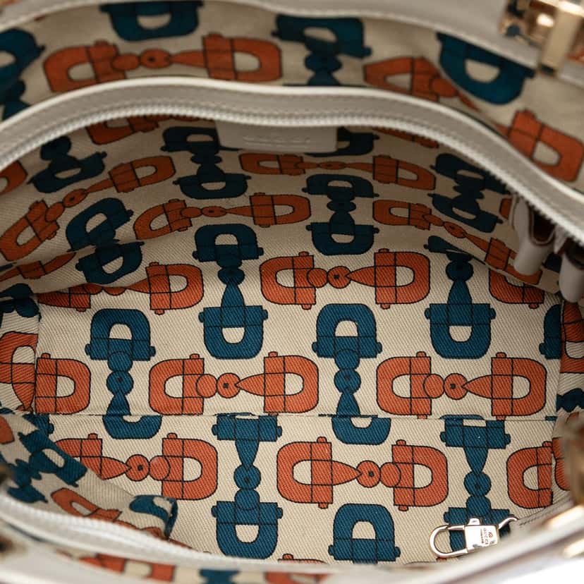 Gucci Mini Guccissima Punch Tote White Leather Very good condition - Model View